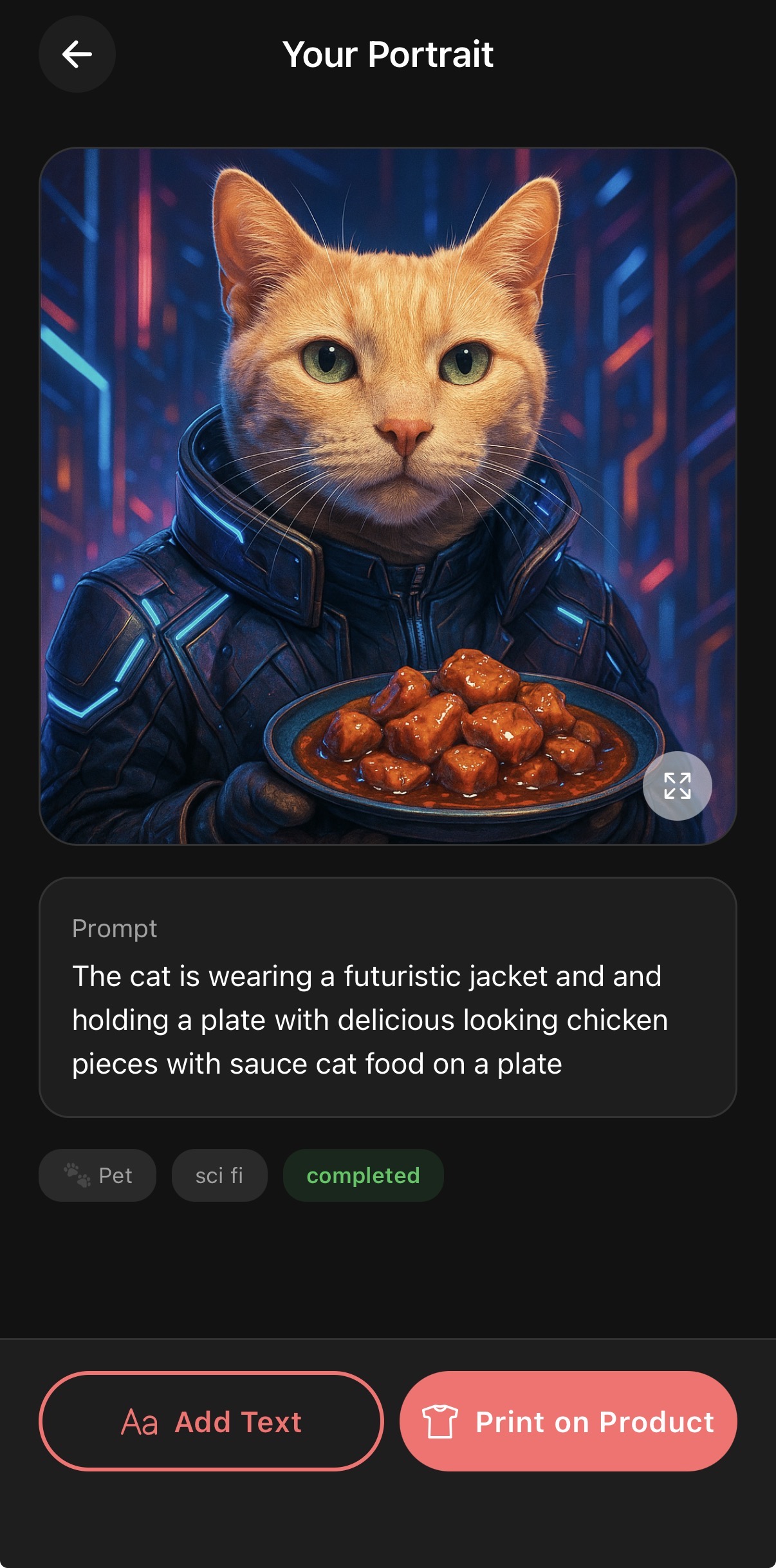 Add a prompt and generate